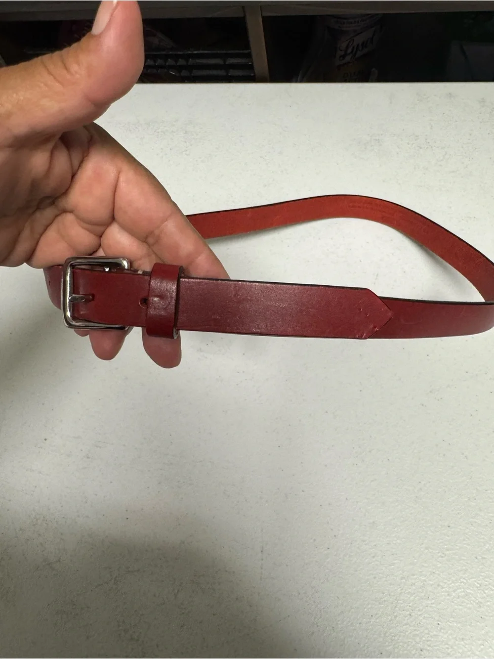 Coach Red Leather women’s Belt Bag Strap
